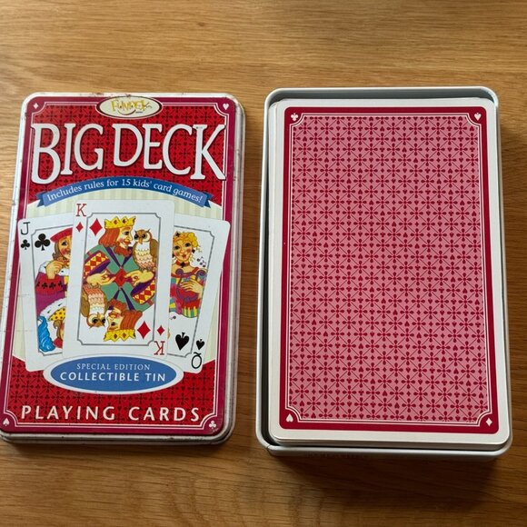 Big Deck Playing Cards with Tin Container by Fundex Games - Picture 5 of 16